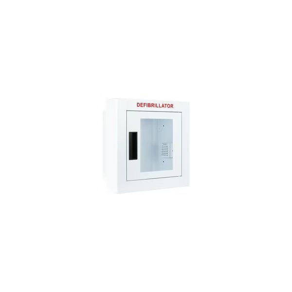 Semi Recessed, Non-Alarmed, Compact AED Cabinet, Cubix Safety, Mfr#: SR-Sn